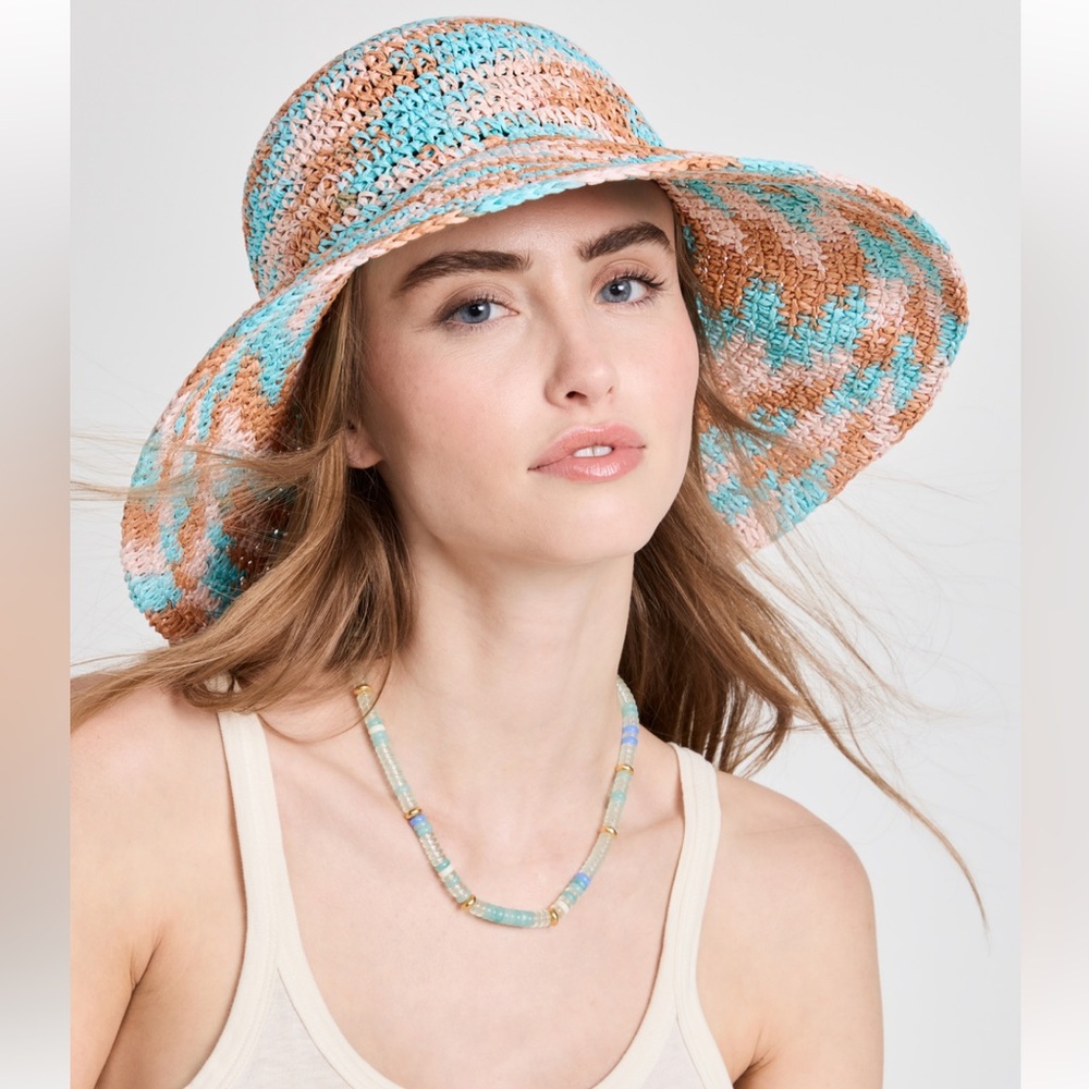 Lele Sadoughi Crochet Sun Hat